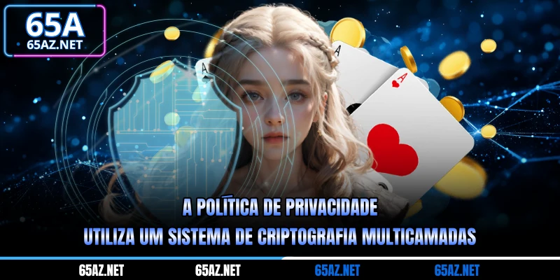A política de privacidade utiliza um sistema de criptografia multicamadas