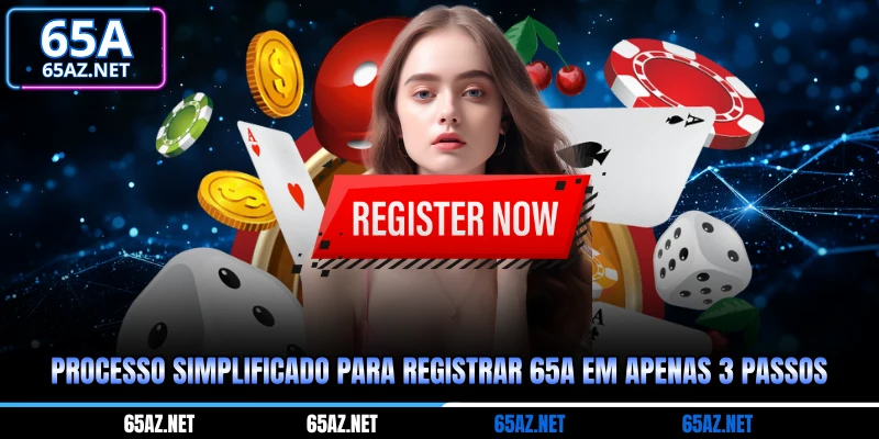 Processo simplificado para registrar em apenas 3 passos